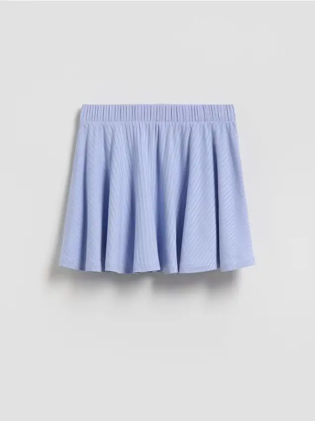 Gonna in cotone - blu pallido