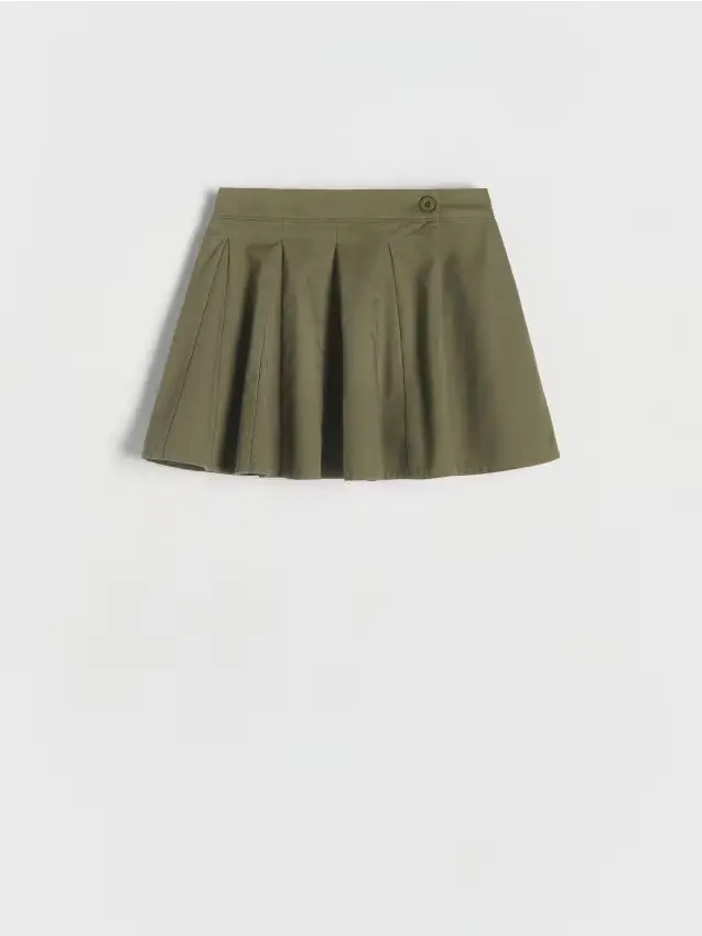 Gonna in cotone - verde