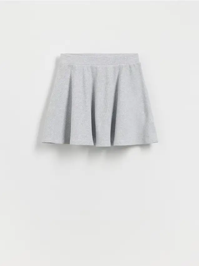 Gonna in maglia - grigio chiaro