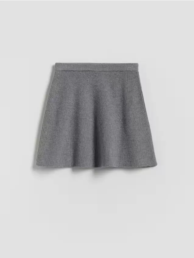 Gonna in maglia - grigio scuro