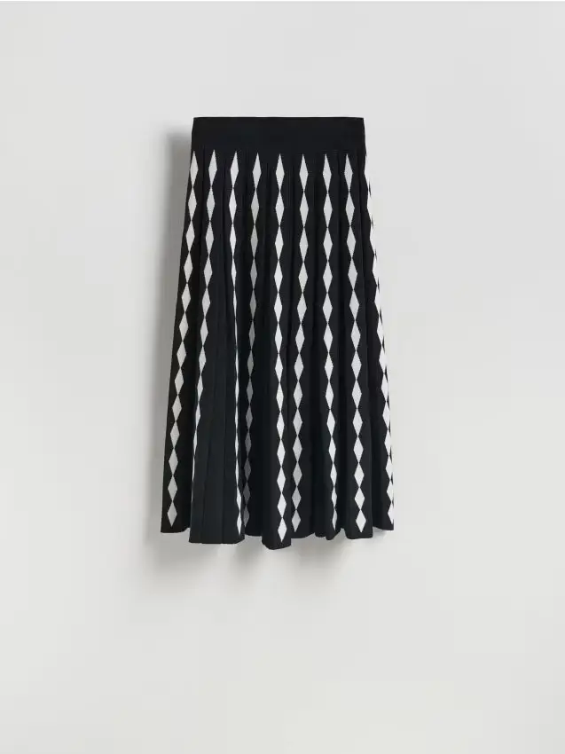 Gonna in misto viscosa - multicolore