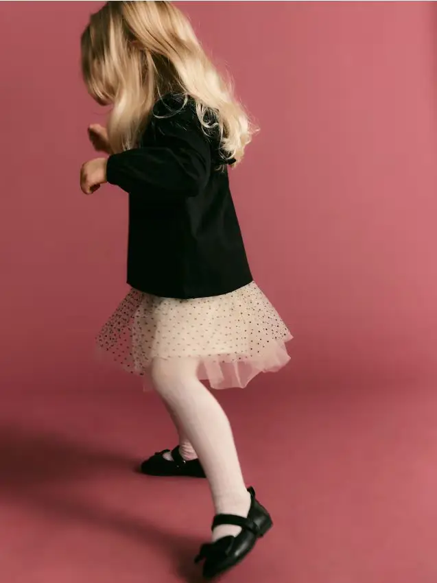 Gonna in tulle - panna