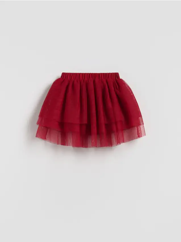 Gonna in tulle - rosso