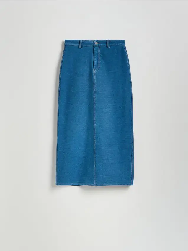 Gonna midi - indigo jeans