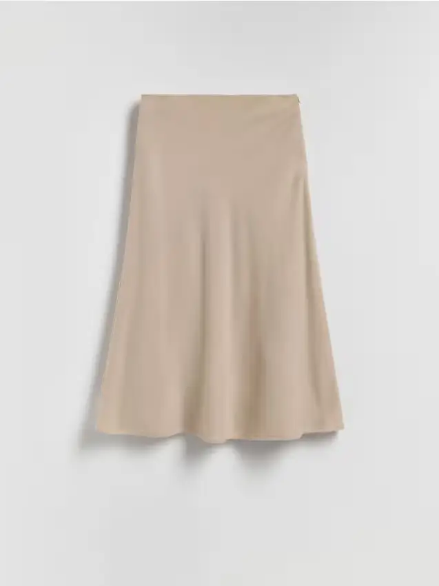 Gonna misto lana - beige