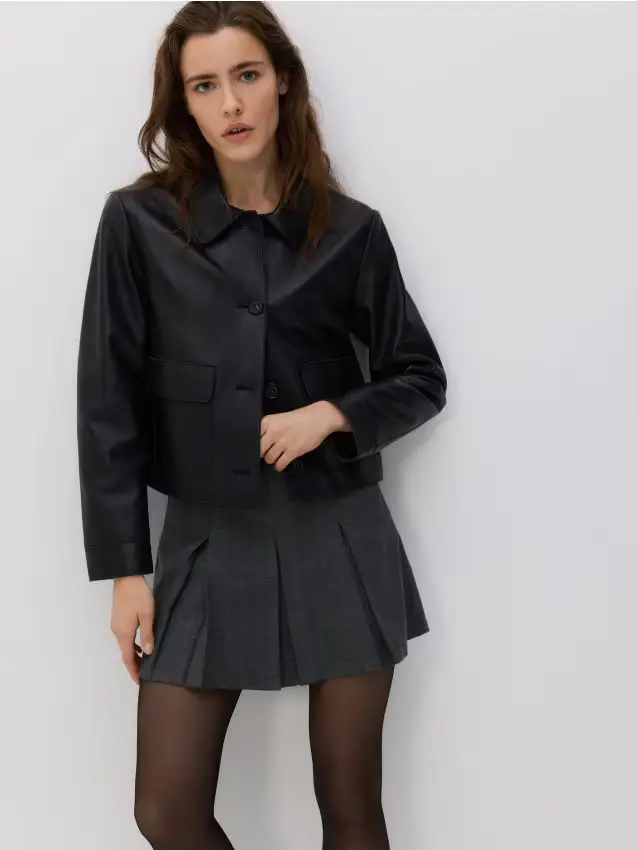 Gonna pantalone plissettata - multicolore