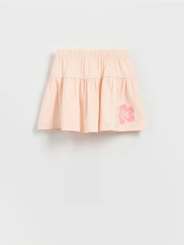 Gonna stampata - arancione chiaro