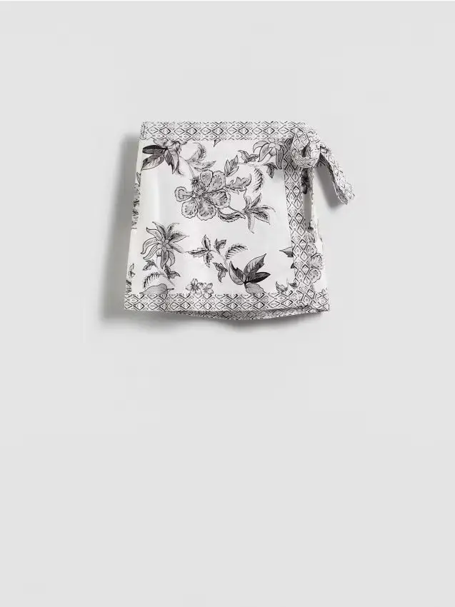 Gonna stampata - grigio scuro