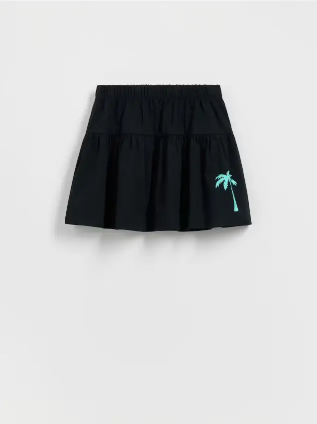 Gonna stampata - nero