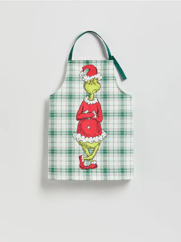 Grembiule natalizio Grinch - verde scuro