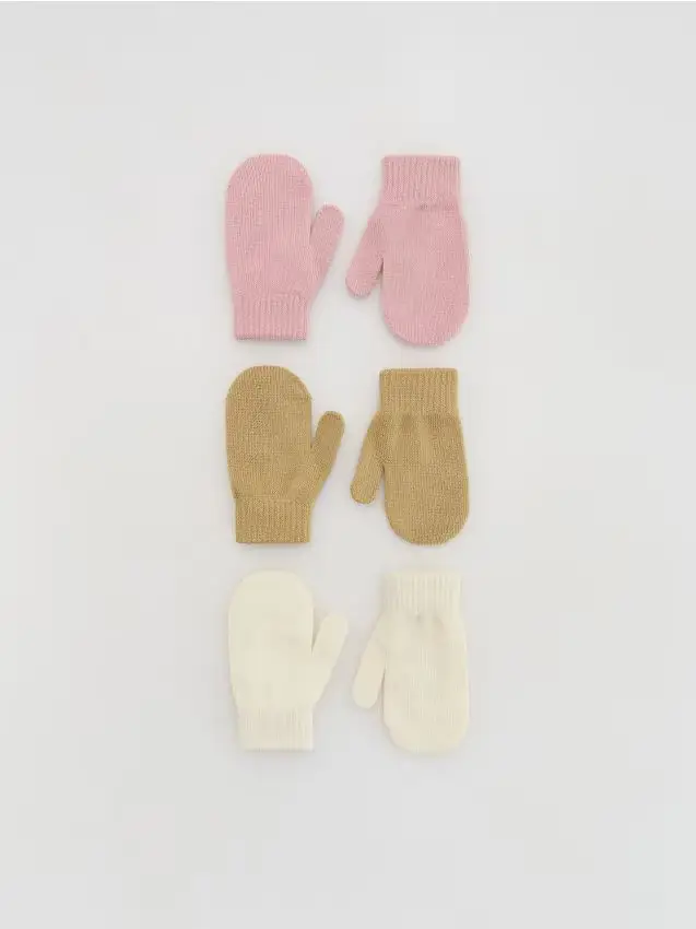 Guanti colorati 3 pack - multicolore