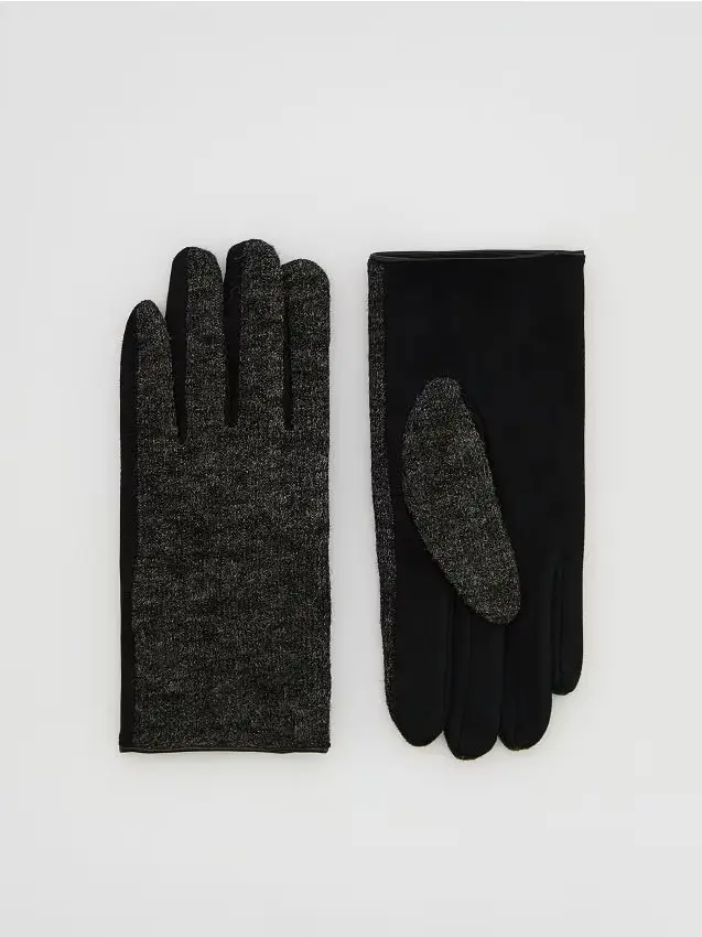 Guanti in jersey - nero