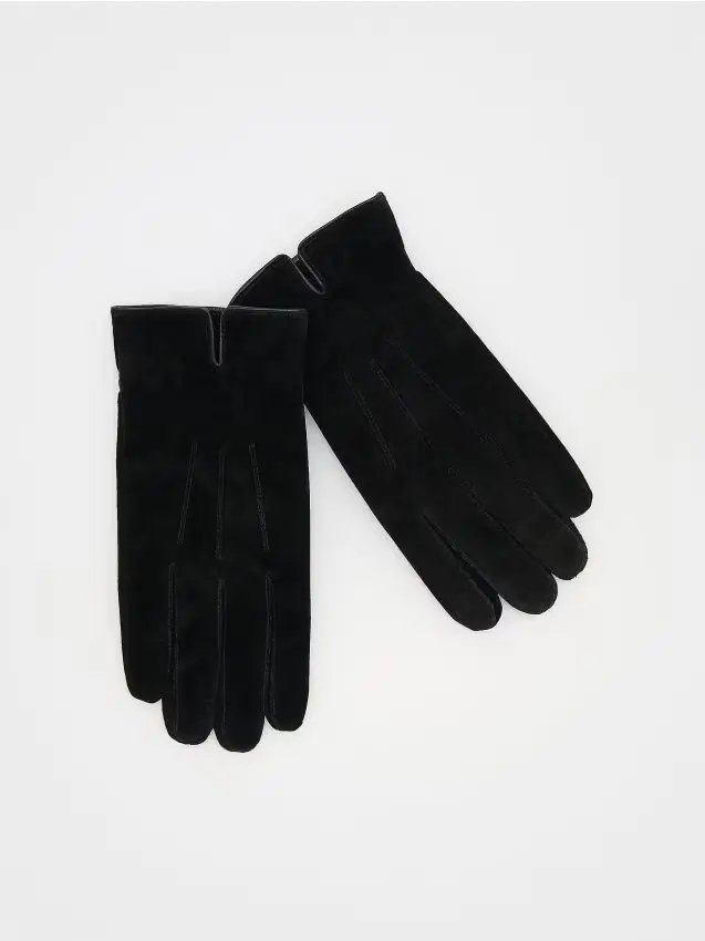 Guanti in pelle - nero