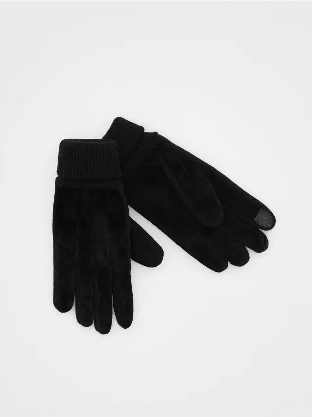 Guanti in pelle - nero