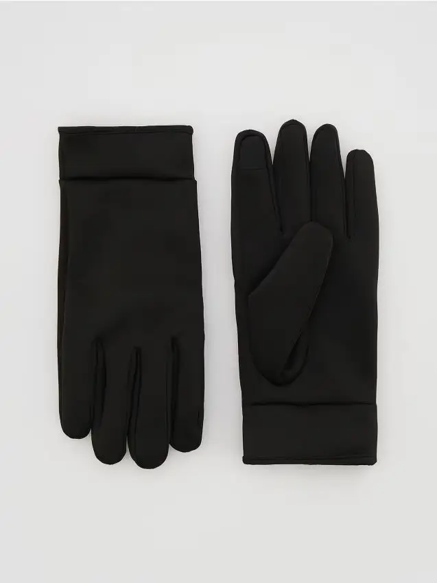 Guanti tinta unita - nero