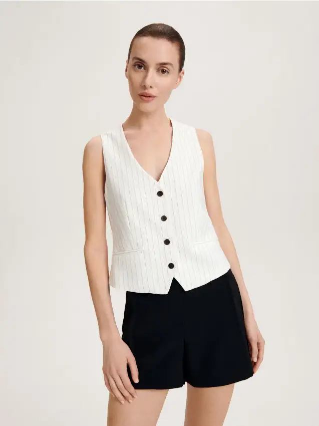 High waisted shorts - nero