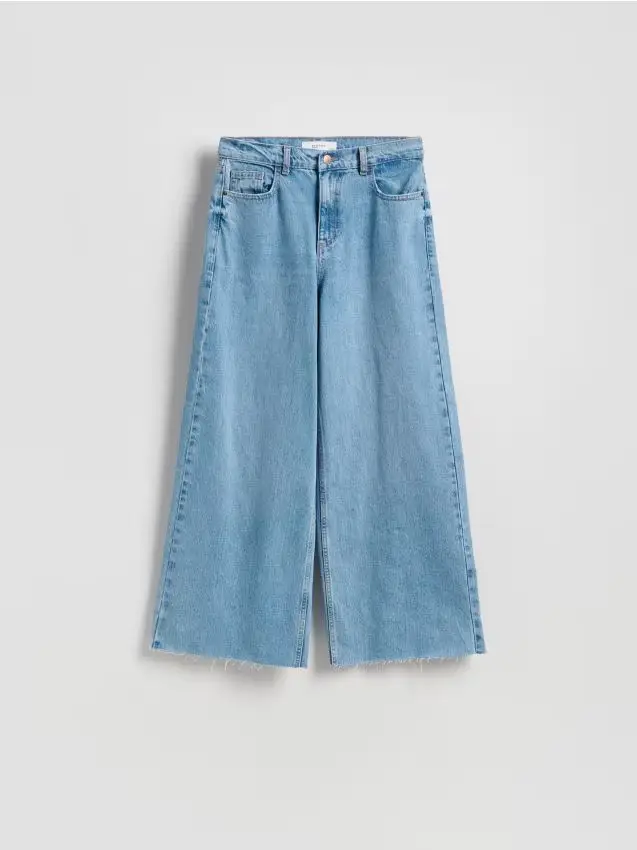 Jeans a gamba ampia - blu