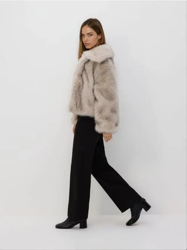 Jeans a gamba ampia - nero