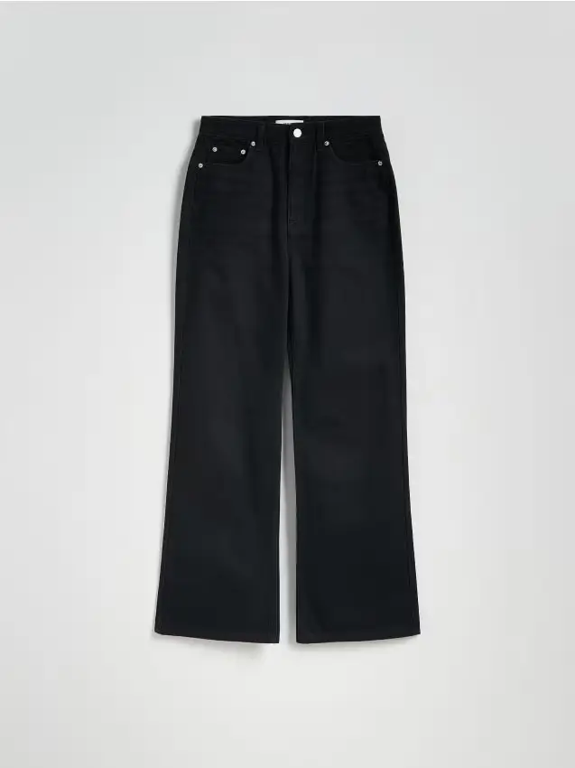 Jeans a gamba dritta - nero