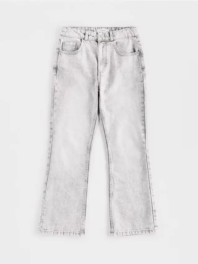 Jeans a gamba larga - grigio chiaro