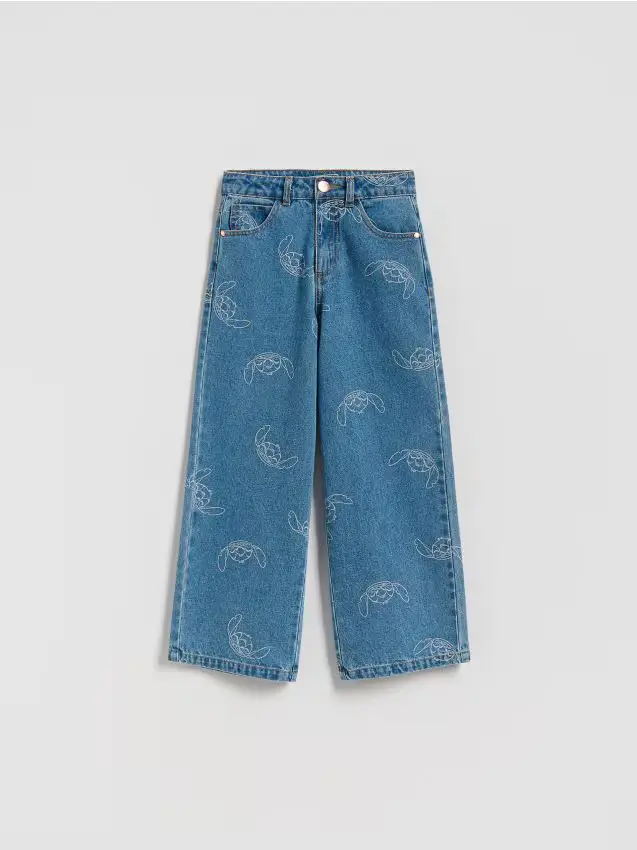 Jeans a gamba larga Lilo & Stitch - blu