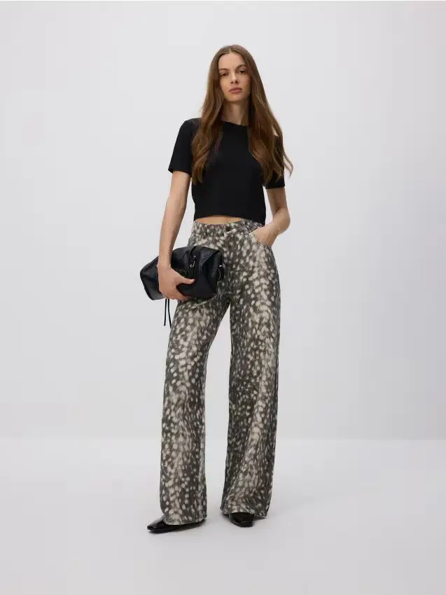 Jeans baggy fit - multicolore