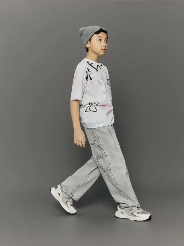 Jeans baggy - grigio chiaro