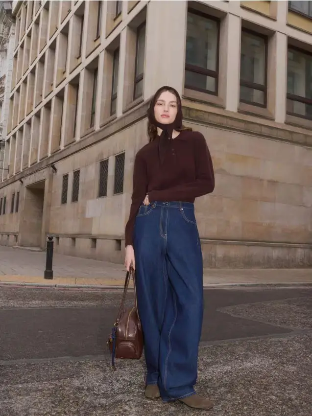 Jeans balloon fit - blu scuro