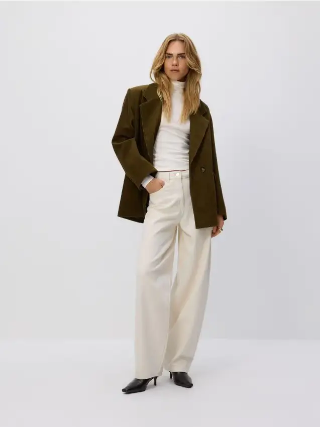 Jeans balloon fit - nude