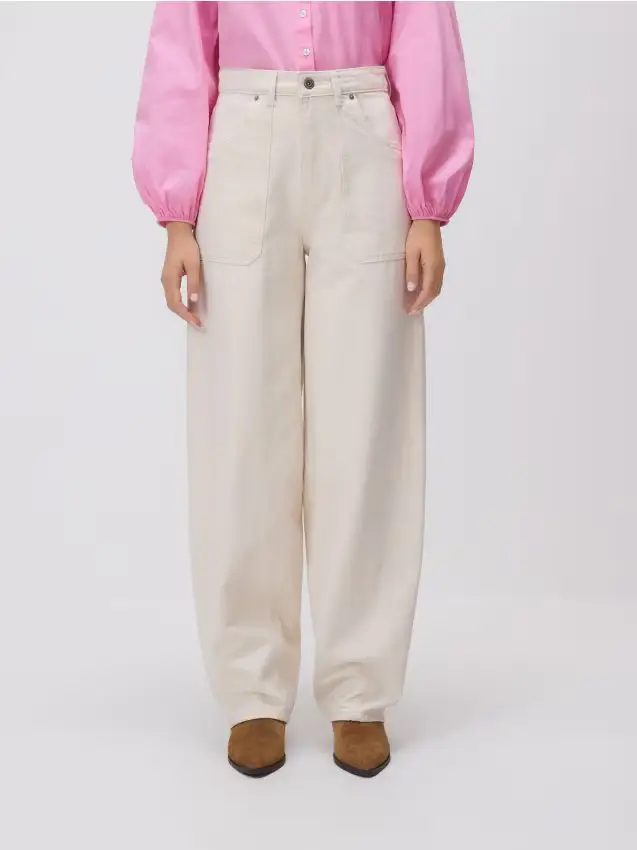 Jeans balloon - nude