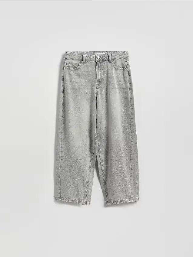 Jeans barrel fit - grigio chiaro