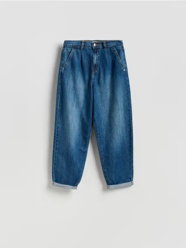 Jeans barrel leg - blu