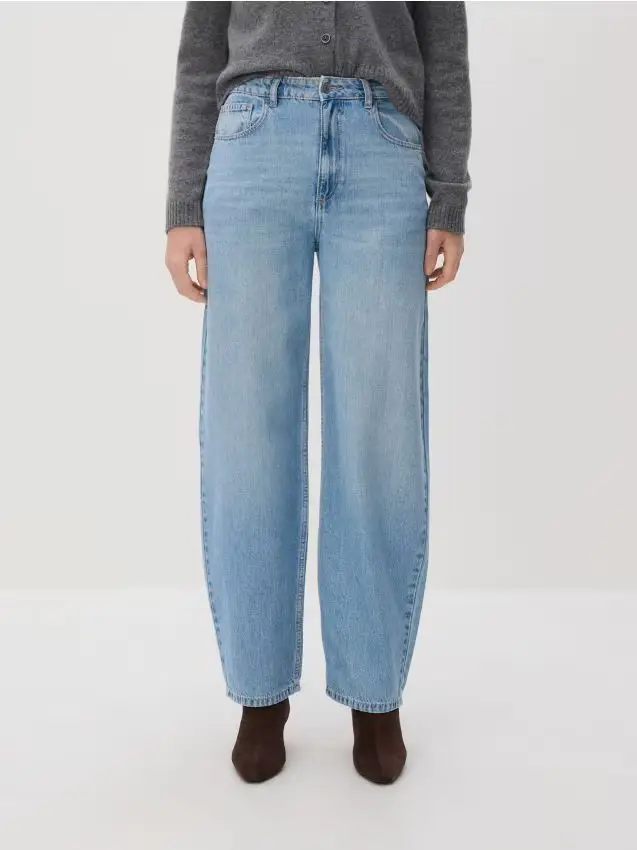 Jeans barrel leg - blu