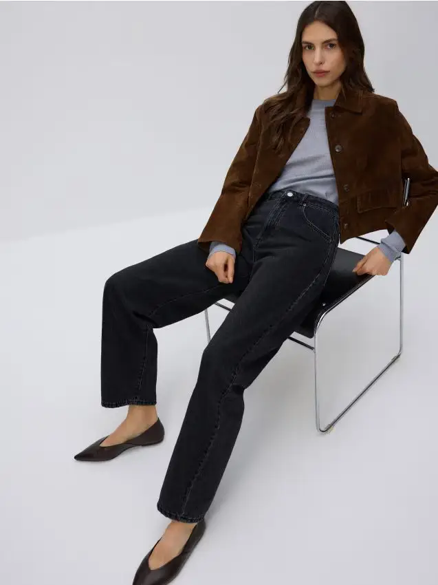 Jeans barrel leg - nero