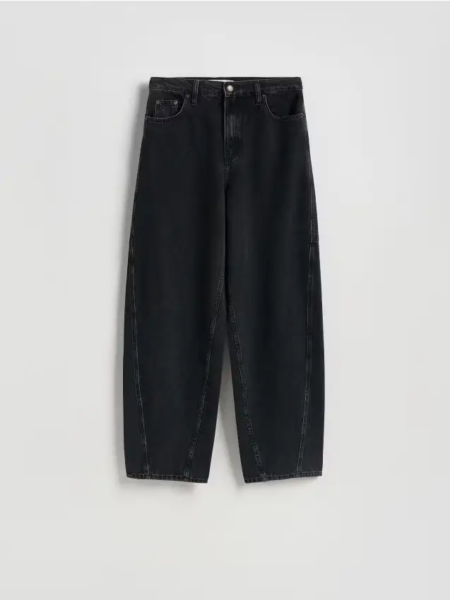 Jeans barrel leg - nero