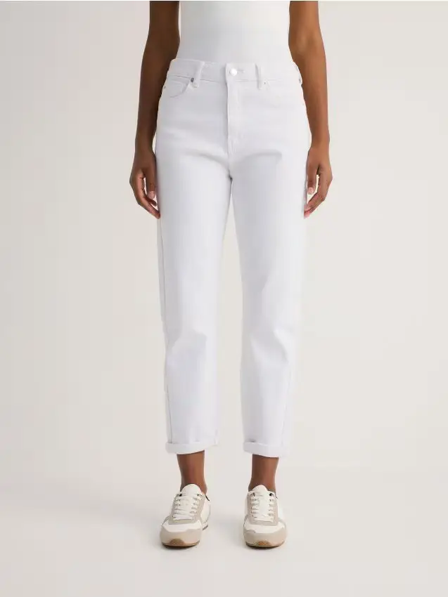 Jeans boyfriend - bianco