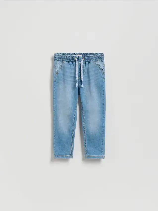 Jeans carrot elasticizzati - blu