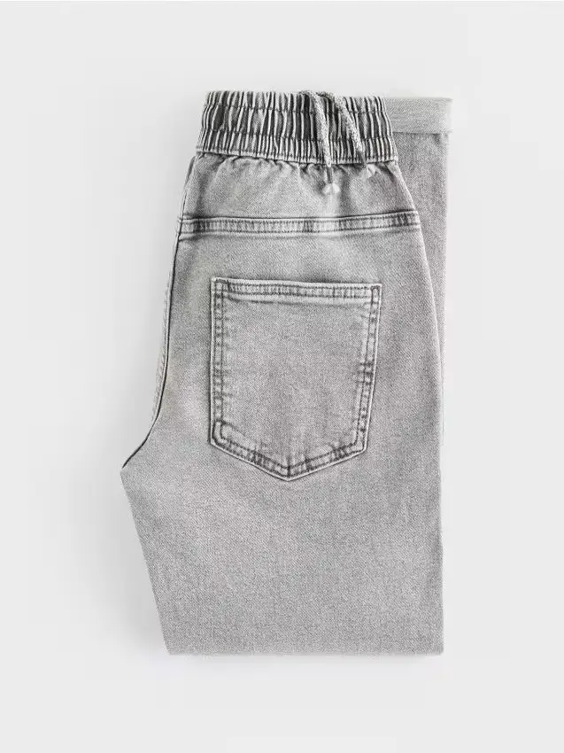 Jeans carrot fit - grigio chiaro