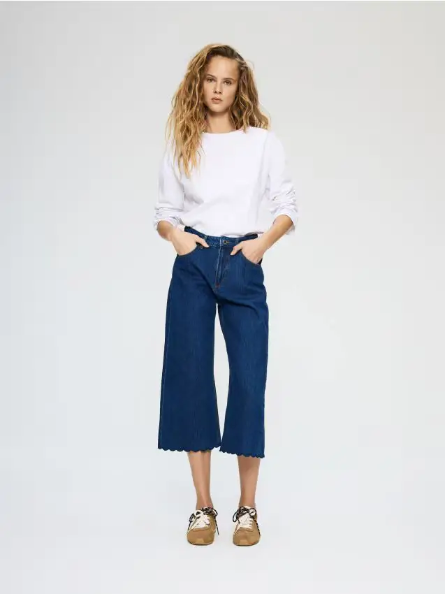 Jeans culotte - blu