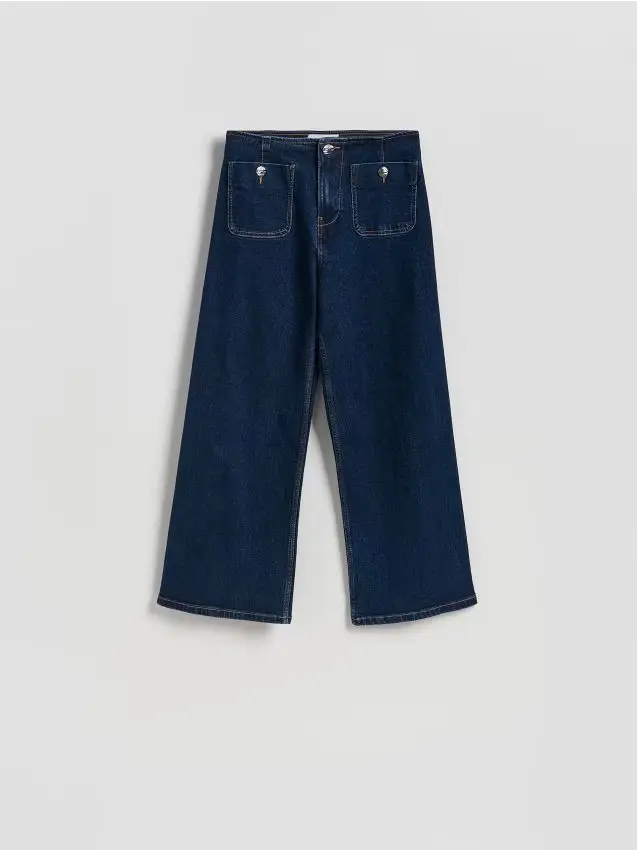 Jeans culotte - blu scuro