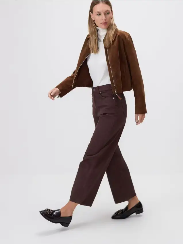 Jeans culotte - dark grey jeans