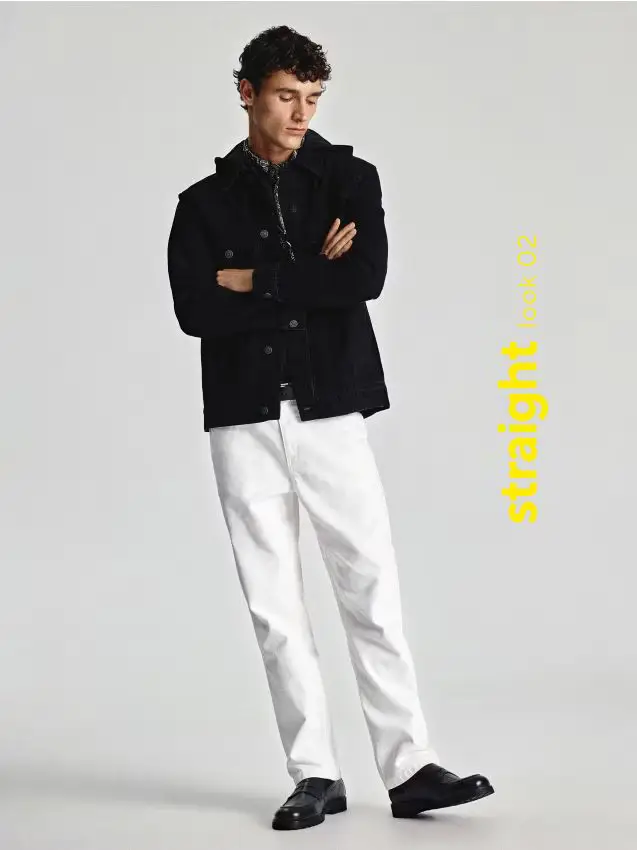 Jeans dritti - bianco