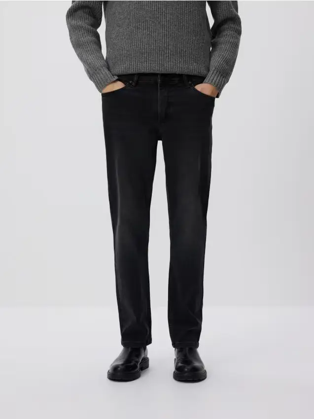 Jeans dritti - grigio