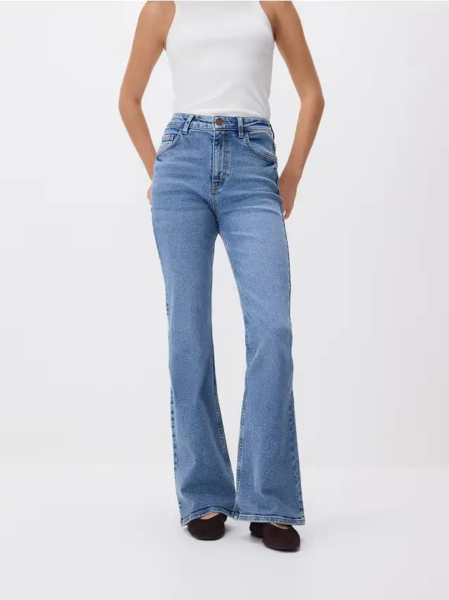 Jeans flare - blu