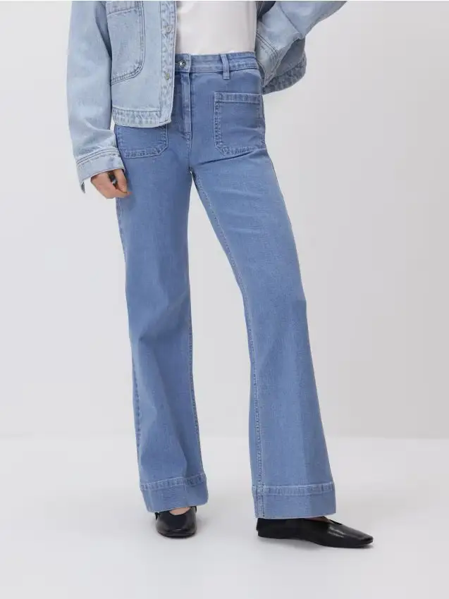 Jeans flare - blu