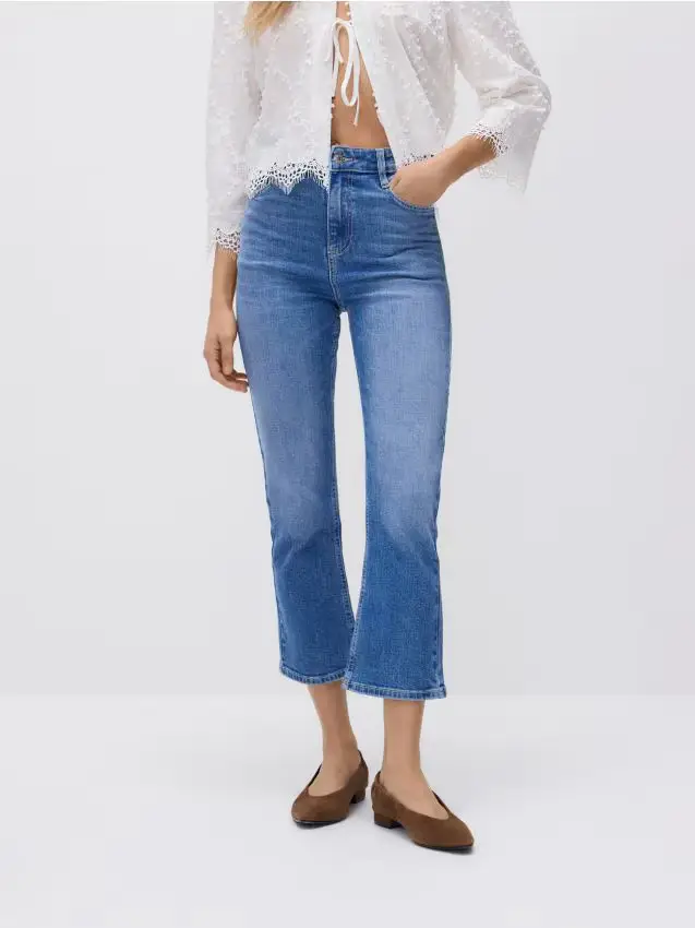 Jeans flare - blu