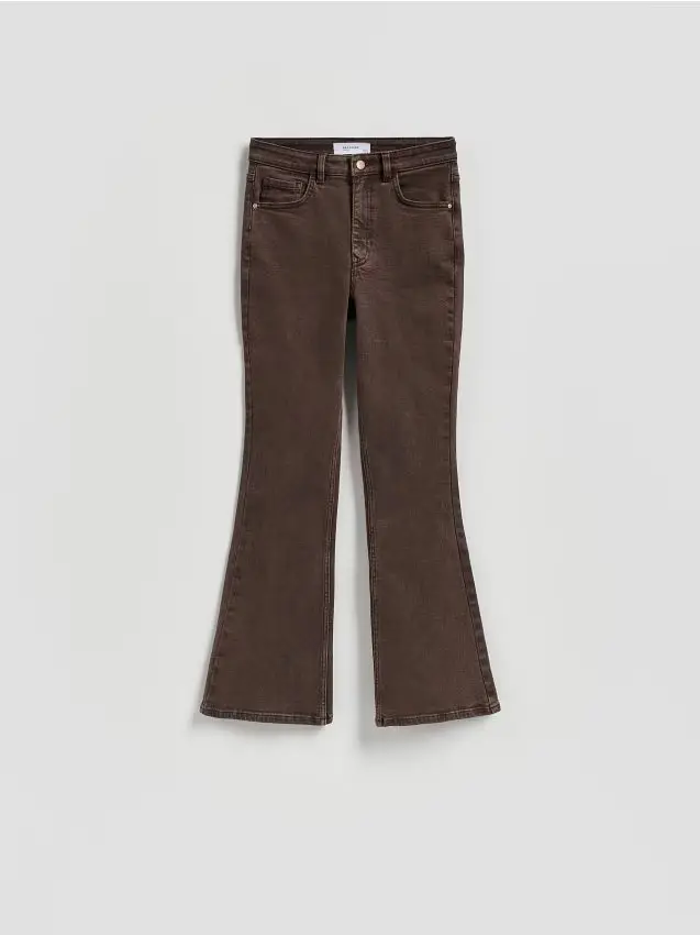 Jeans flare con gamba più corta - dark grey jeans