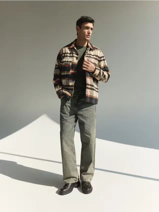 Jeans loose fit effetto slavato - indigo jeans