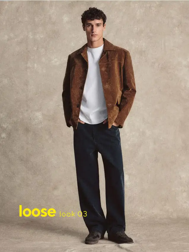 Jeans loose fit effetto slavato - nero