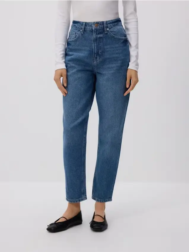 Jeans mom fit - blu
